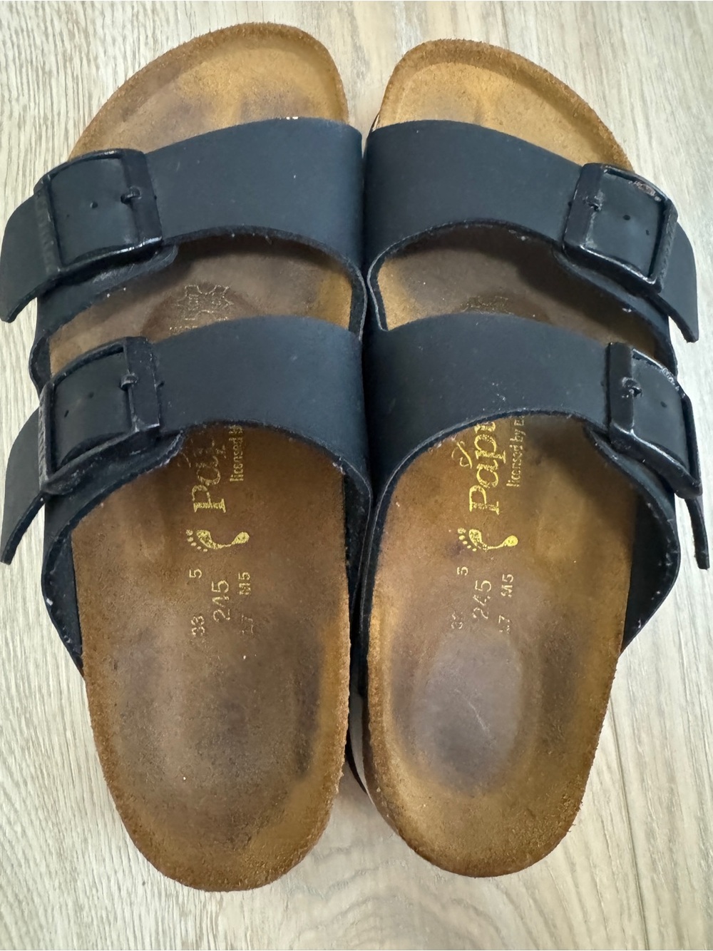 Papillio Birkenstock Sandals Womens Platform Chunky Lug Sole Black White Trim 7 - Picture 6 of 14